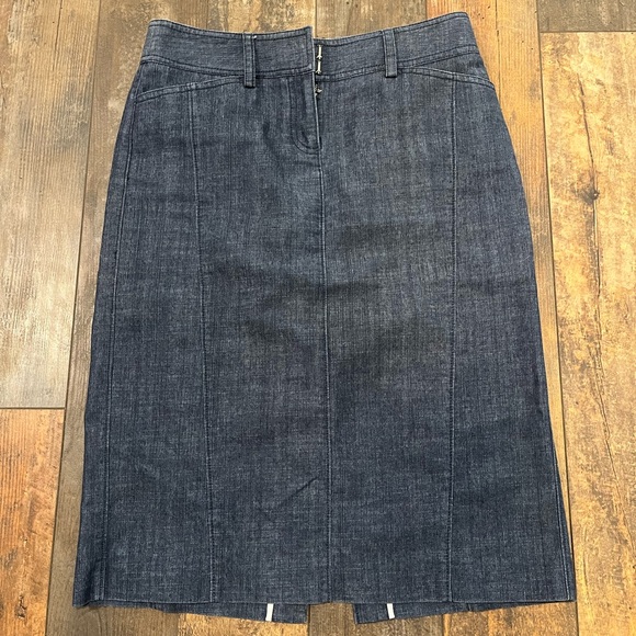 J. Crew Dresses & Skirts - J. Crew stretch dark denim pencil skirt
